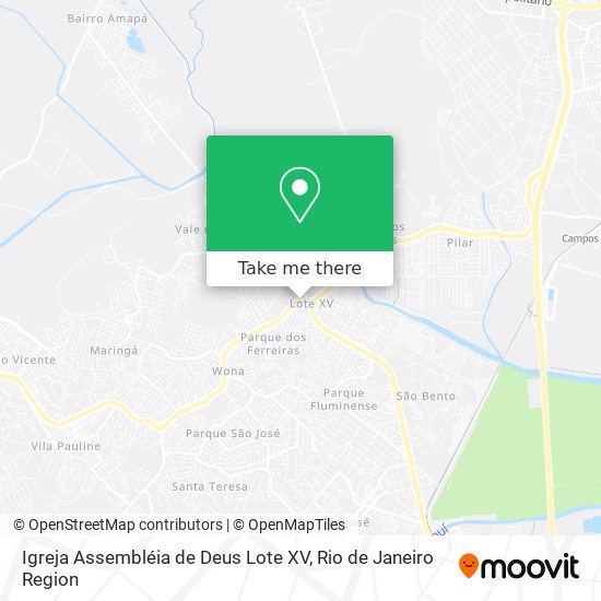 Igreja Assembléia de Deus Lote XV map