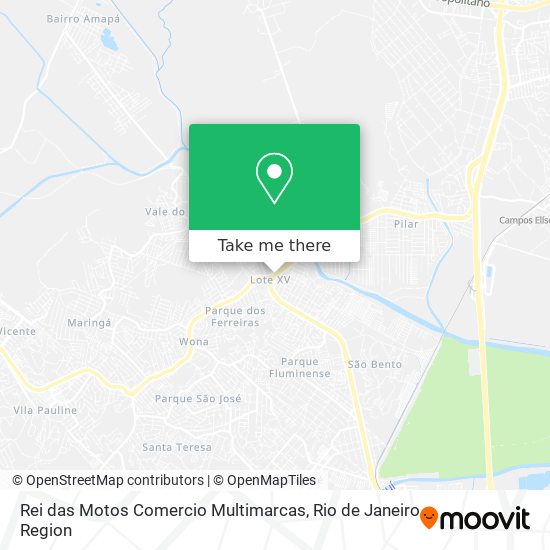 Mapa Rei das Motos Comercio Multimarcas