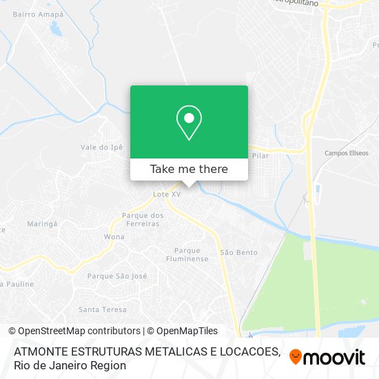 ATMONTE ESTRUTURAS METALICAS E LOCACOES map