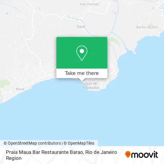 Praia Maua Bar Restaurante Barao map