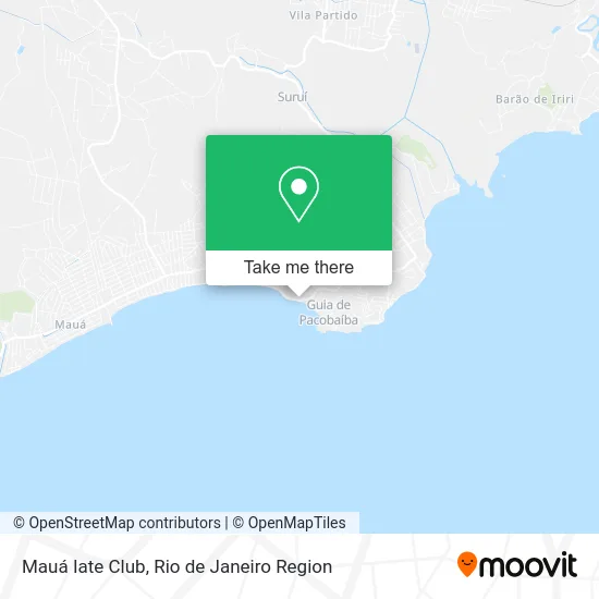 Mauá Iate Club map