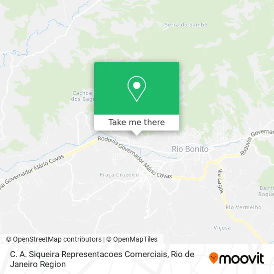 C. A. Siqueira Representacoes Comerciais map