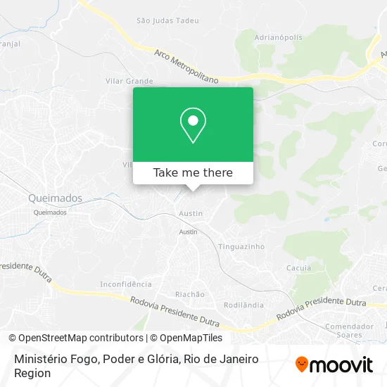 Ministério Fogo, Poder e Glória map