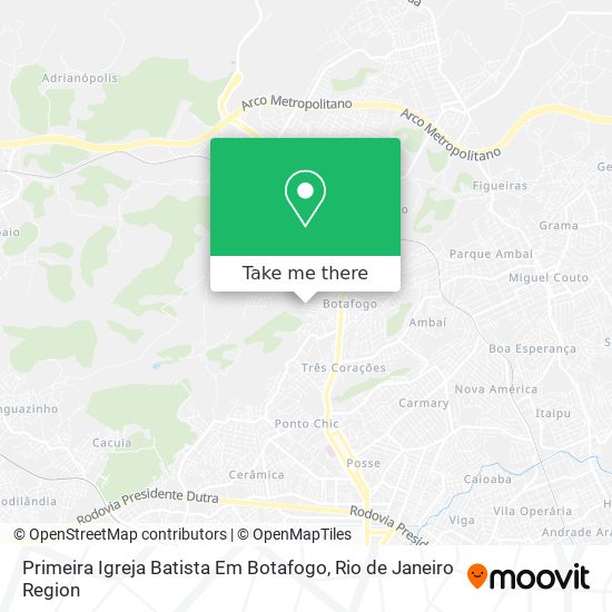 Primeira Igreja Batista Em Botafogo map
