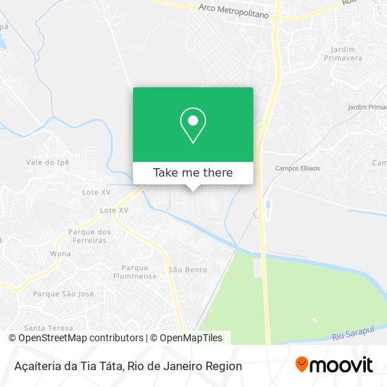 Açaíteria da Tia Táta map