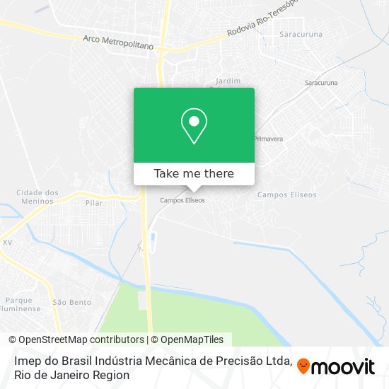 Imep do Brasil Indústria Mecânica de Precisão Ltda map