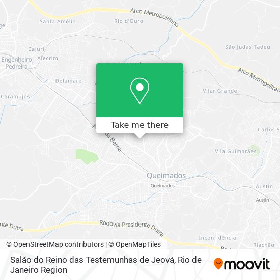 Salão do Reino das Testemunhas de Jeová map