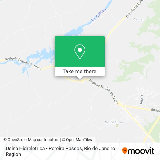 Usina Hidrelétrica - Pereira Passos map
