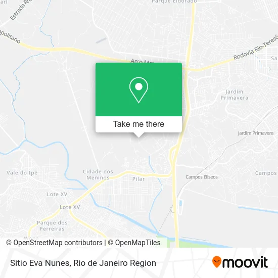 Sitio Eva Nunes map