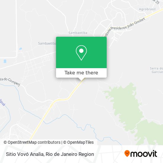 Sitio Vovó Analia map