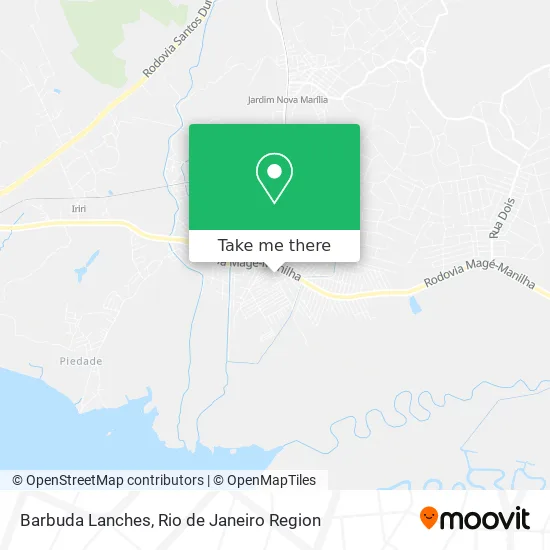 Barbuda Lanches map