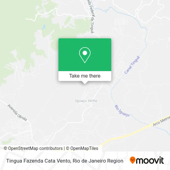 Tingua Fazenda Cata Vento map