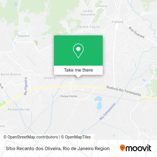 Sítio Recanto dos Oliveira map