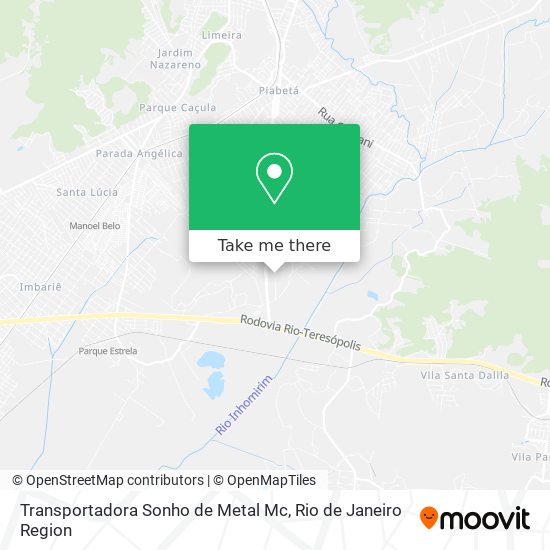 Mapa Transportadora Sonho de Metal Mc