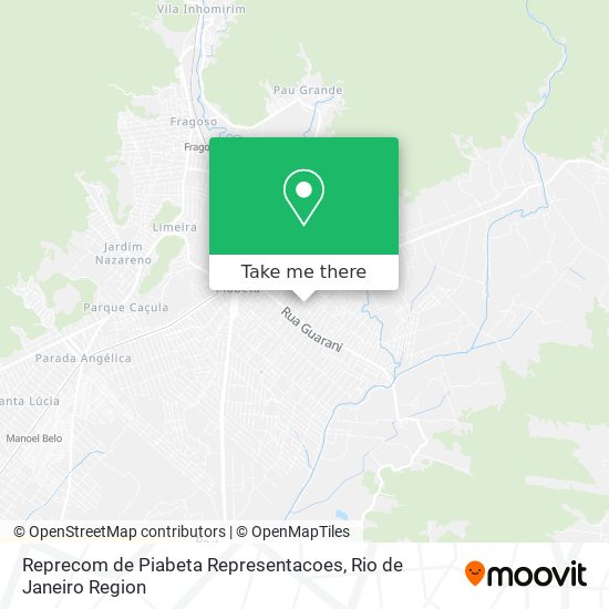 Reprecom de Piabeta Representacoes map