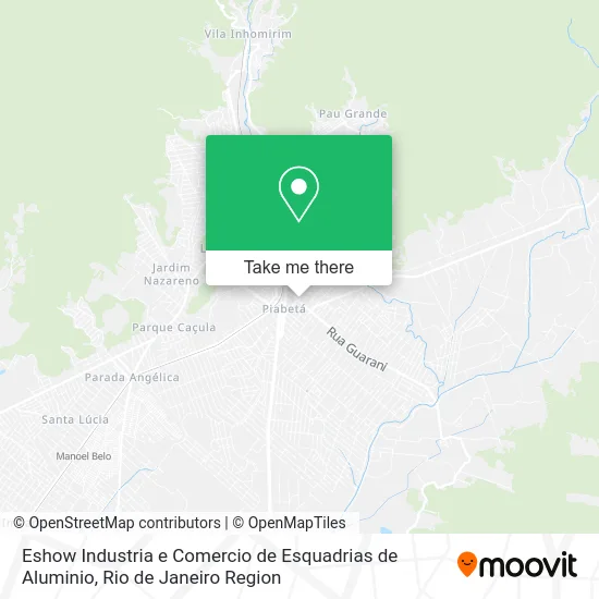 Eshow Industria e Comercio de Esquadrias de Aluminio map