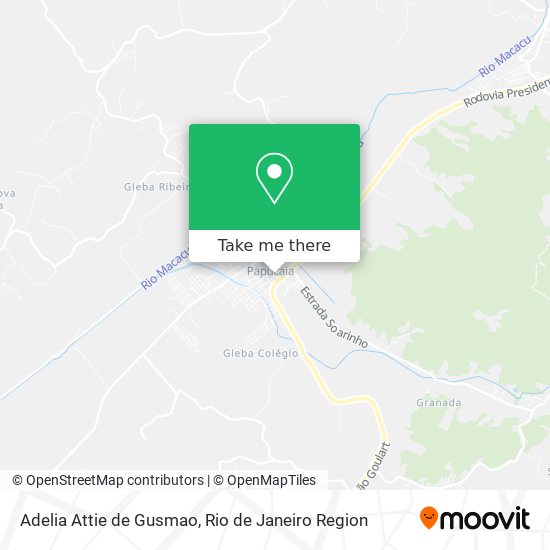 Adelia Attie de Gusmao map