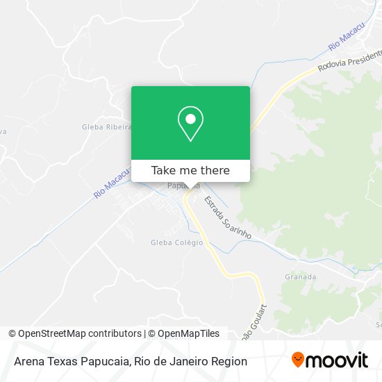 Arena Texas Papucaia map