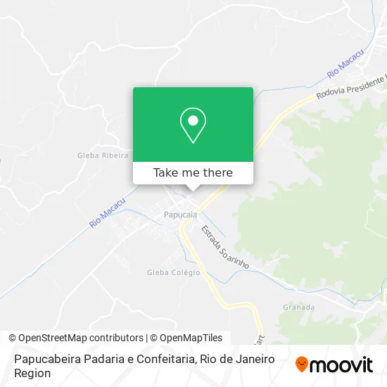 Papucabeira Padaria e Confeitaria map