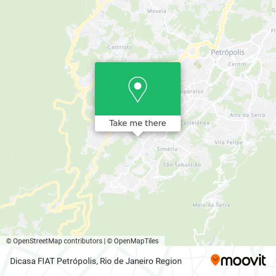 Dicasa FIAT Petrópolis map