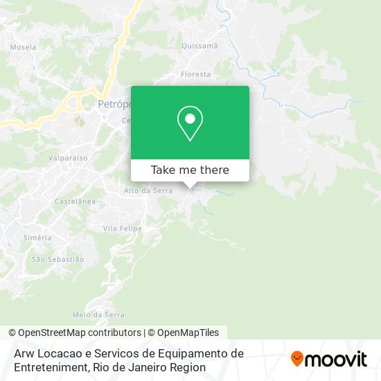 Arw Locacao e Servicos de Equipamento de Entreteniment map