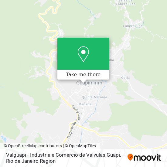 Valguapi - Industria e Comercio de Valvulas Guapi map