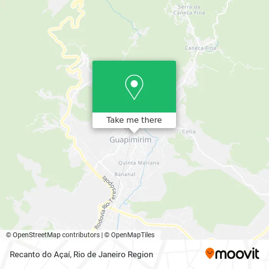 Recanto do Açaí map