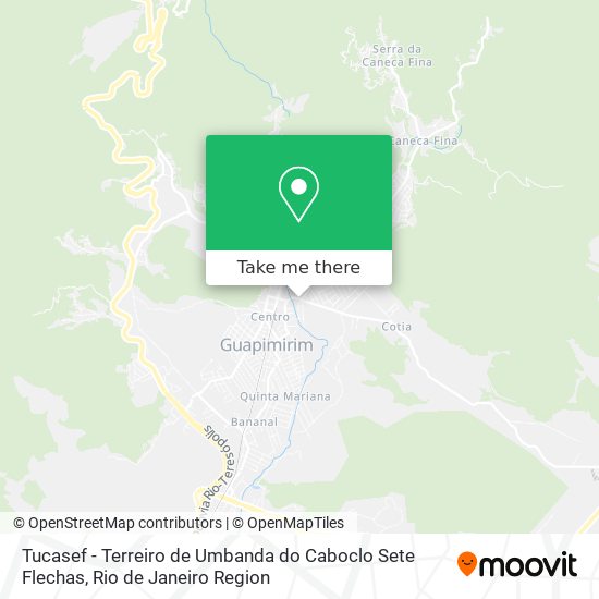 Mapa Tucasef - Terreiro de Umbanda do Caboclo Sete Flechas