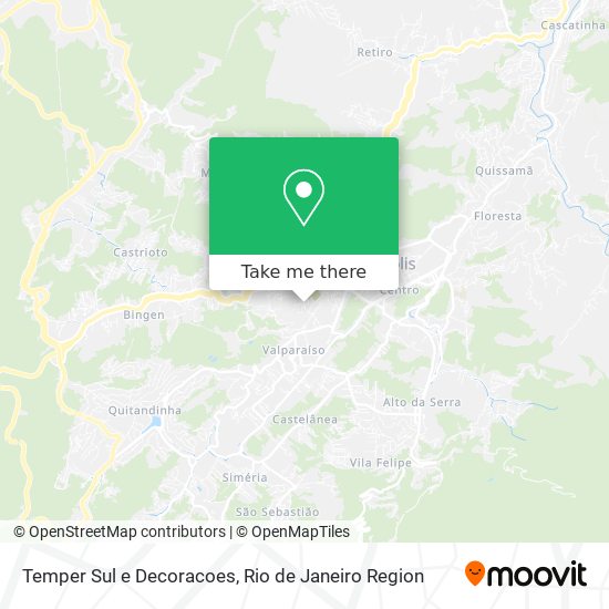 Temper Sul e Decoracoes map