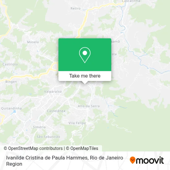 Ivanilde Cristina de Paula Hammes map
