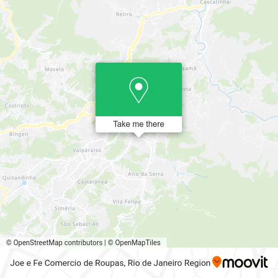 Joe e Fe Comercio de Roupas map