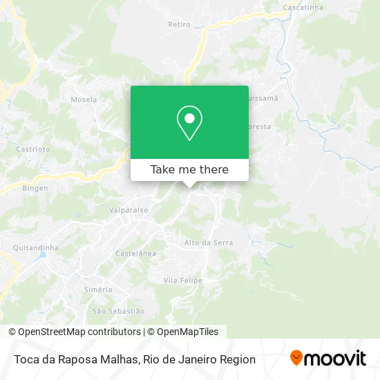 Toca da Raposa Malhas map