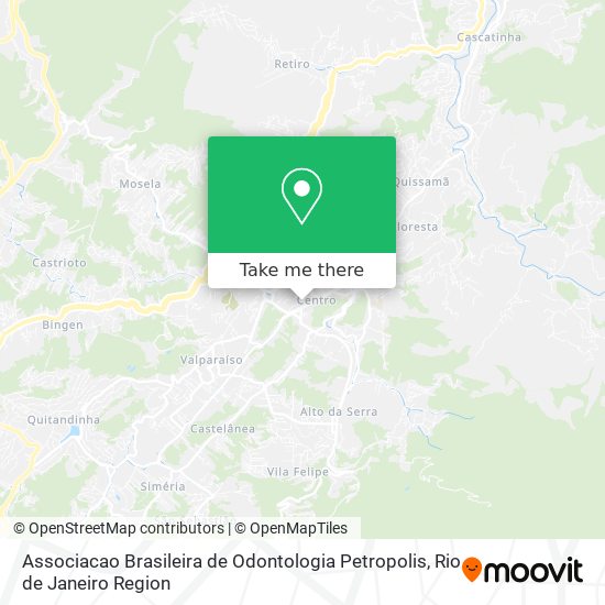 Associacao Brasileira de Odontologia Petropolis map