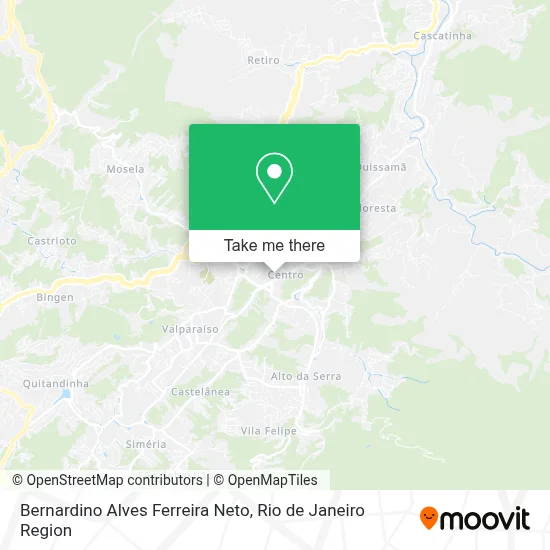 Bernardino Alves Ferreira Neto map
