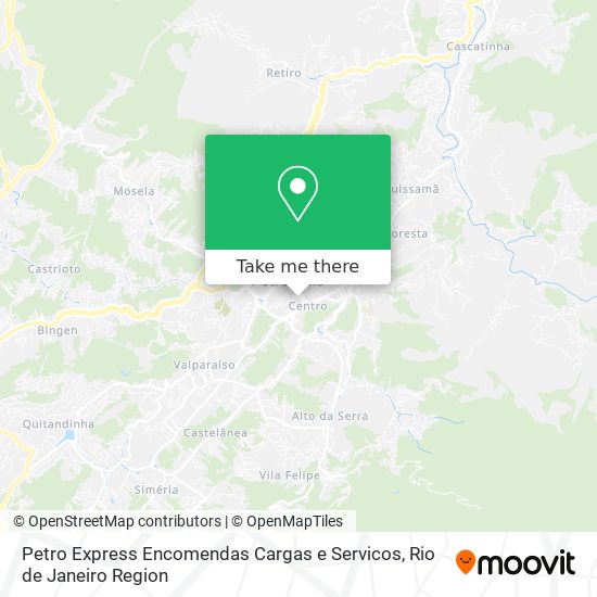 Petro Express Encomendas Cargas e Servicos map