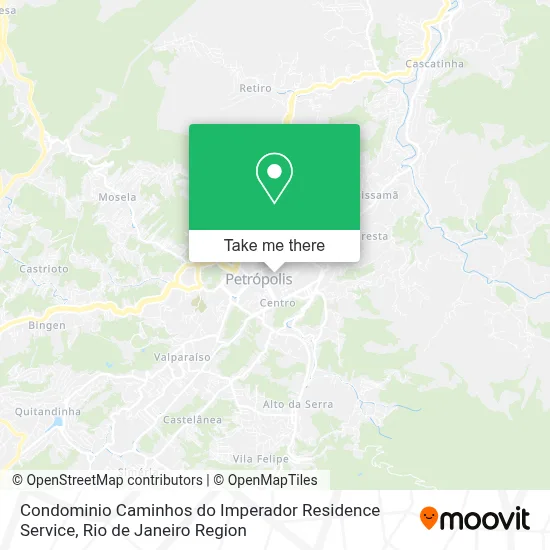 Condominio Caminhos do Imperador Residence Service map