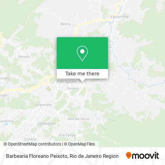 Barbearia Floreano Peixoto map