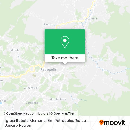 Igreja Batista Memorial Em Petrópolis map