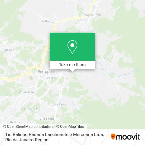 Tio Ralinho Padaria Lanchonete e Mercearia Ltda map