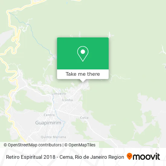 Retiro Espiritual 2018 - Cema map