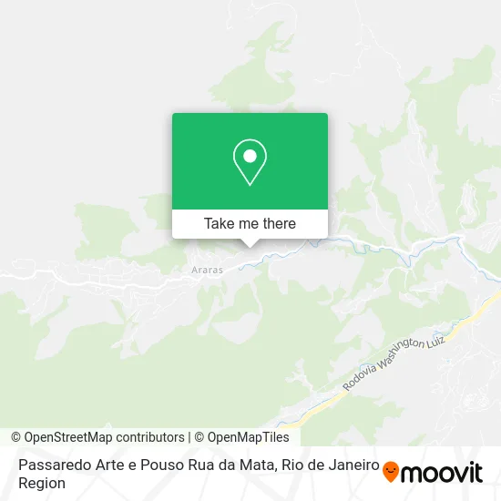 Passaredo Arte e Pouso Rua da Mata map