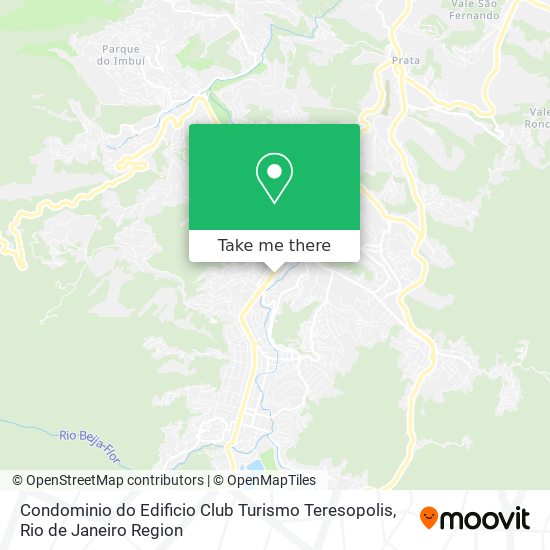 Mapa Condominio do Edificio Club Turismo Teresopolis