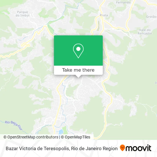 Bazar Victoria de Teresopolis map