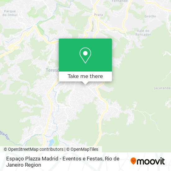Espaço Plazza Madrid - Eventos e Festas map