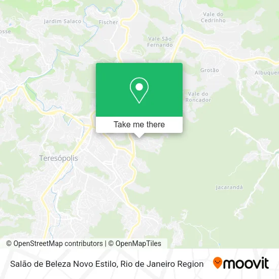 Mapa Salão de Beleza Novo Estilo
