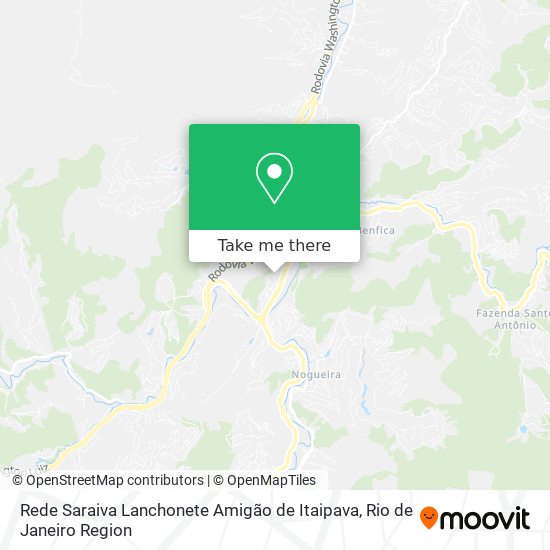 Rede Saraiva Lanchonete Amigão de Itaipava map