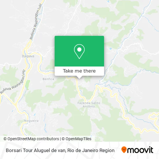 Borsari Tour Aluguel de van map