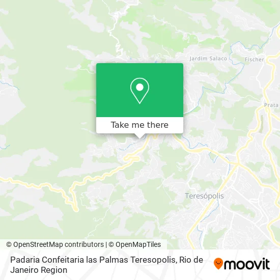 Padaria Confeitaria las Palmas Teresopolis map