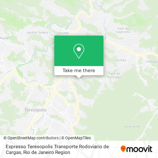 Expresso Teresopolis Transporte Rodoviario de Cargas map