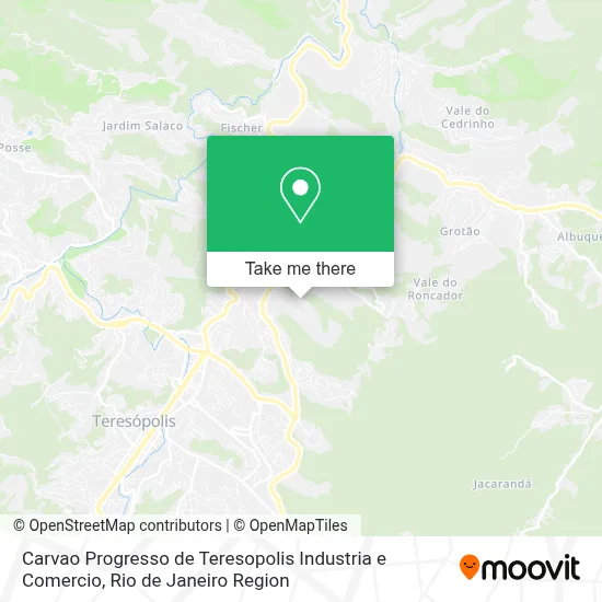 Carvao Progresso de Teresopolis Industria e Comercio map